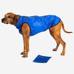 Hundemantel Regenjacke Strapazierfähig Royalblau RR DOG`s WARE Hundebekleidung