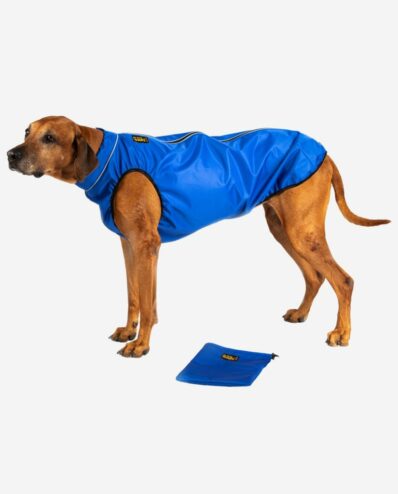 Hundemantel Regenjacke Strapazierfähig Royalblau RR DOG`s WARE Hundebekleidung