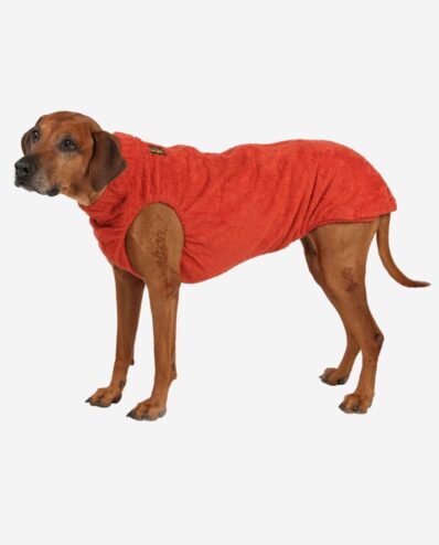 RR DOG`s WARE® Hundebademantel zimtorange