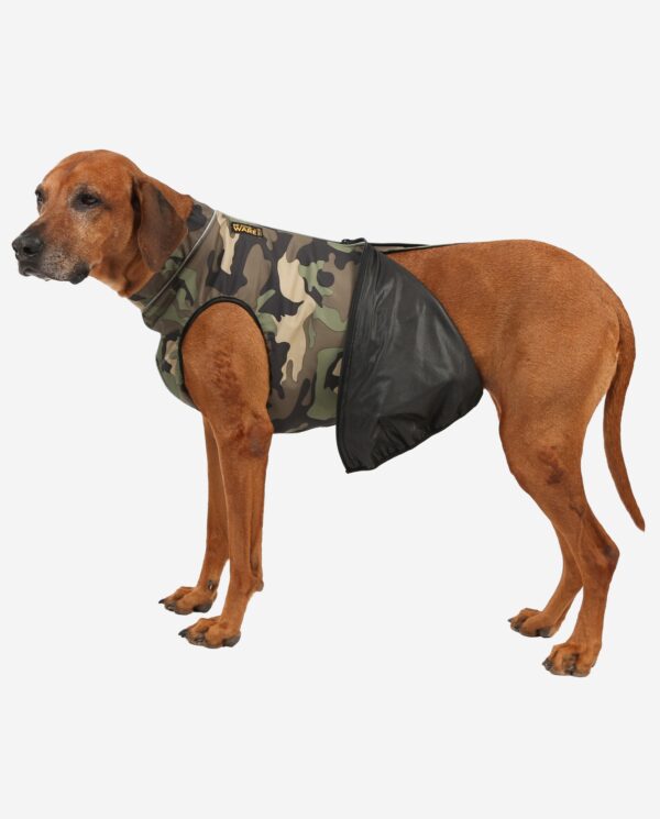 RR DOG`s WARE® Hundemantel Softshell Wasserdicht Camouflage Wald Blackliner-Membran
