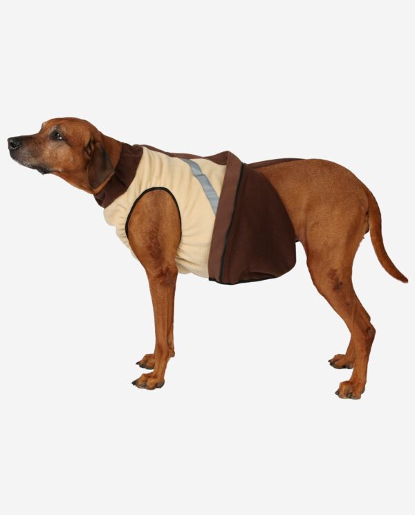 Hundewendemantel Polarfleece Beige Und Braun RR DOG`s WARE