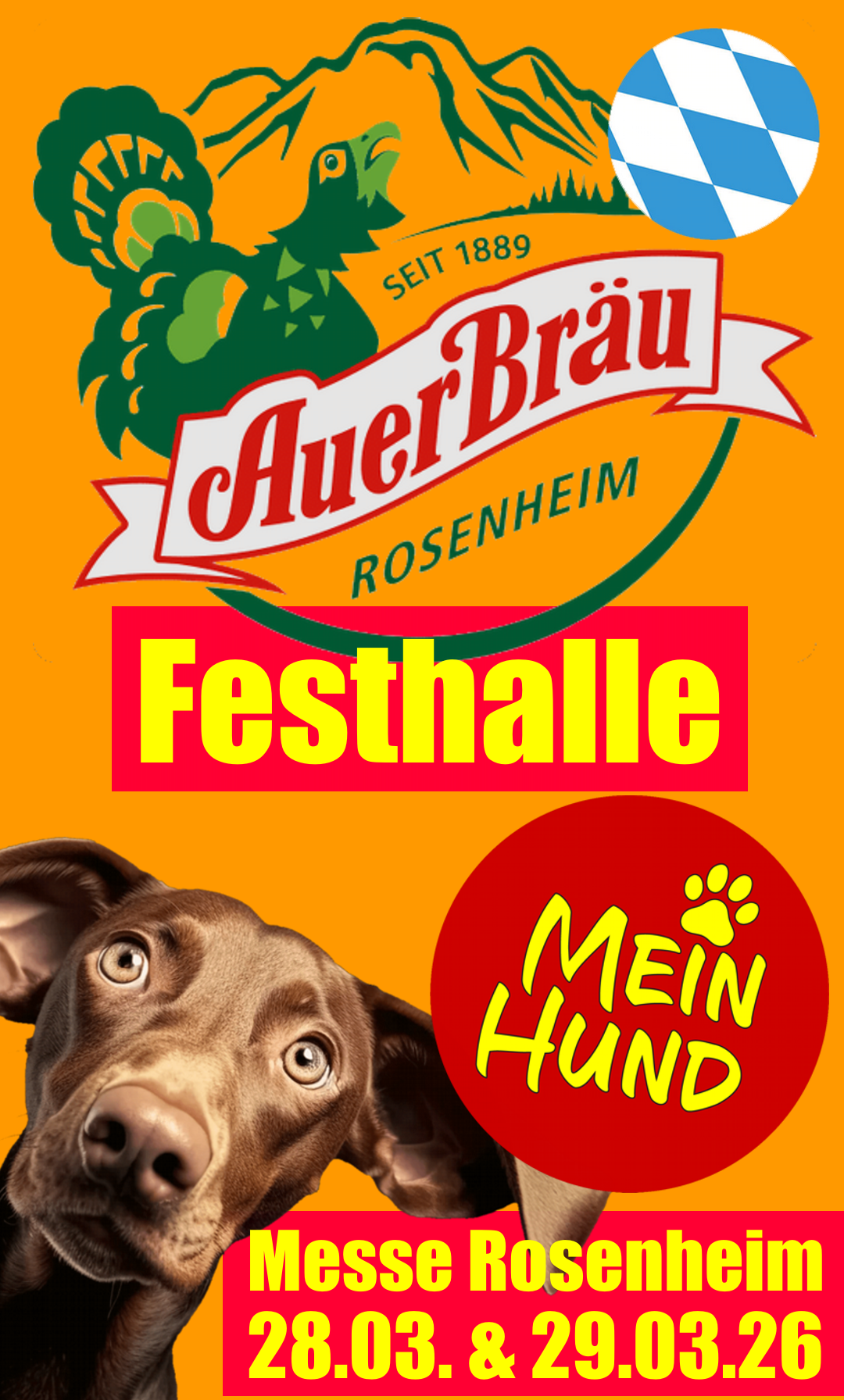 RR DOG`s WARE Hundebekleidung nach Maß am 28. und 29.03.26 auf der MeinHund-Messe in Rosenheim dabei.
