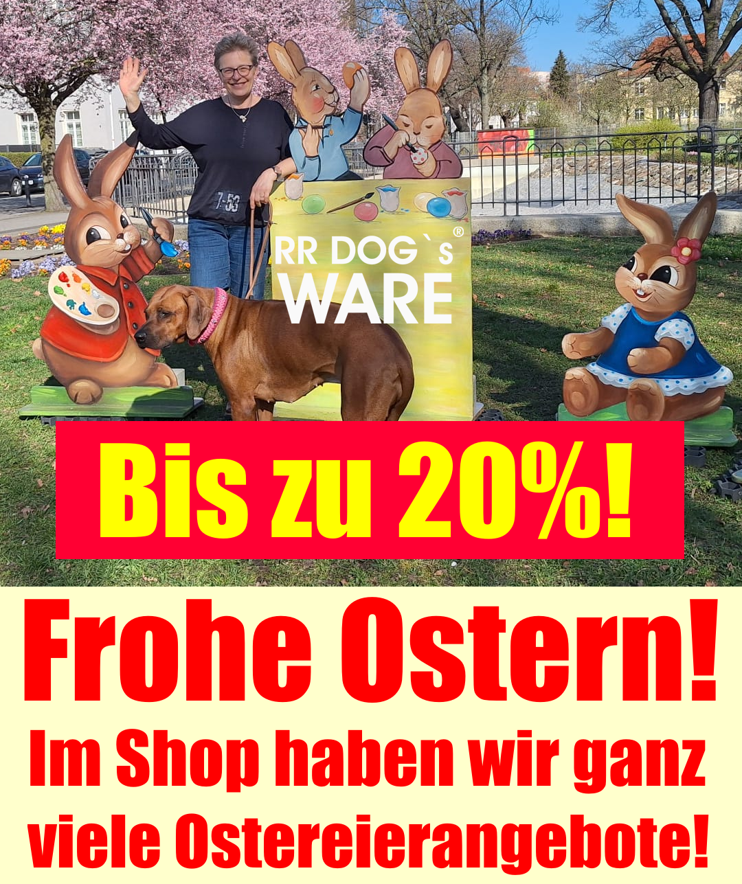 Osterangebote 2026 von RR DOG`s WARE Hundebekleidung nach Maß